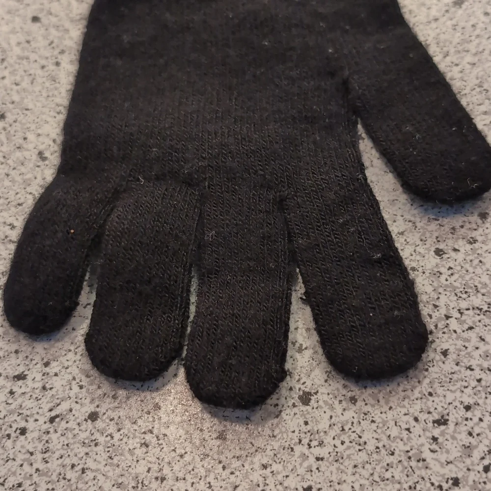 Vintage 1999 Kids Tweety Bird Looney Tunes Black Winter Gloves